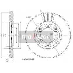 FÉKTÁRCSA. KIA ELÖL K2500 K2700 0K60A33251A