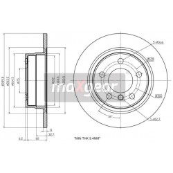 FÉKTÁRCSA. BMW HÁTSÓ F20 10- 114-118 92261003