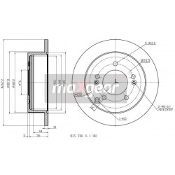 FÉKTÁRCSA. KIA HÁTSÓ MAGENTIS SPORTAGE 2.0-2.7 V6 04- 0986AB6002