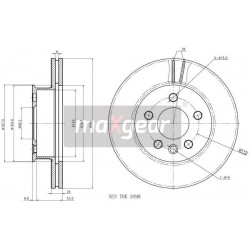 FÉKTÁRCSA. VW ELÖL T4 2.4-2 986478548