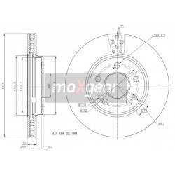 FÉKTÁRCSA. MERCEDES ELÖL W245 B-OSZTÁLY 986479234