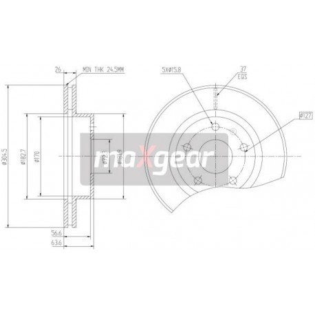 FÉKEK. JEEP ELSŐ GRAND CHEROKEE 99- 9885214