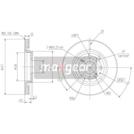 FÉKEK. TOYOTA ELSŐ AYGO 05- C1 107 986479239