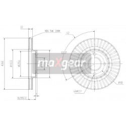FÉKTÁRCSA. NISSAN ELSŐ MICRA K13 10- 986479538