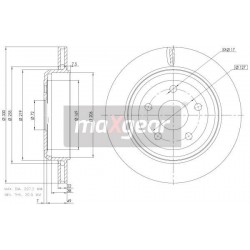 FÉKTÁRCSA. JEEP HÁTSÓ GRAND CHEROKEE 3.0-6.4 4X4 10- 92273403