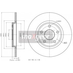 FÉKTÁRCSA. FIAT FREEMONT HÁTSÓ 2.0JTD 2.4-3.6 V6 11- ADA104372