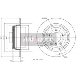 FÉKTÁRCSA. BMW HÁTSÓ E39 95- 986478425