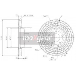 FÉKTÁRCSA. MERCEDES ELÖL W211 02- 986479039