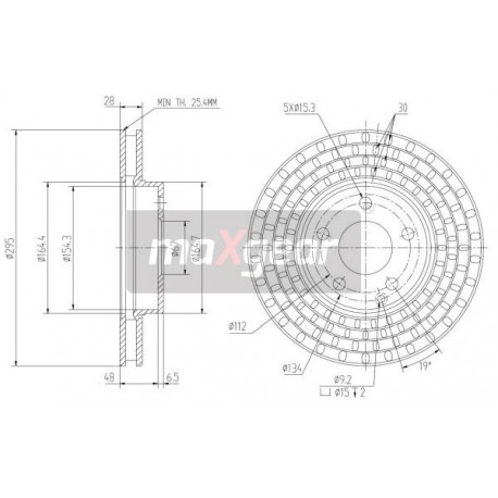 FÉKTÁRCSA. MERCEDES ELÖL W211 02- 986479039