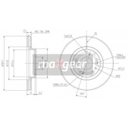 FÉKTÁRCSA. HONDA ELSŐ CIVIC 06- 24012301101