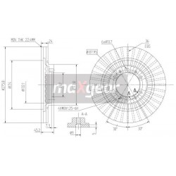 FÉKTÁRCSA. MITSUBISHI ELSŐ PAJE 9807110