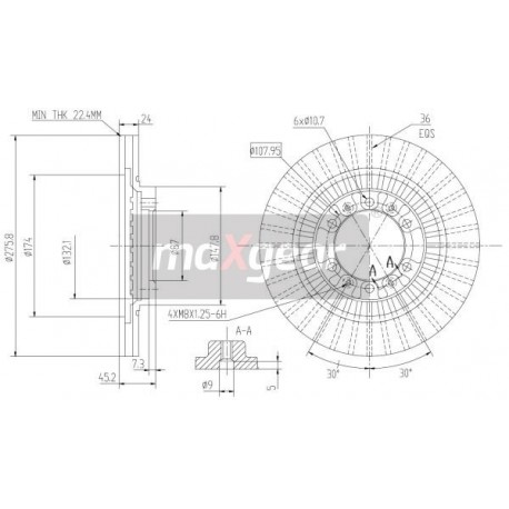 FÉKTÁRCSA. MITSUBISHI ELSŐ PAJE 9807110