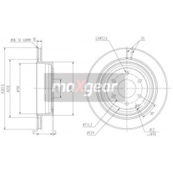 FÉKTÁRCSA NISSAN NAVARA HÁTSÓ 05- 43206-EB300