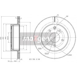 FÉKTÁRCSA. NISSAN HÁTSÓ X-TRAIL KORRÓZIÓGÁTLÓ BEVONATTAL