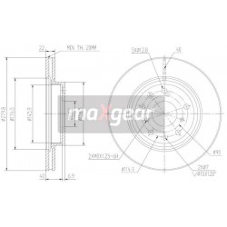 FÉKTÁRCSA. SUZUKI FRONT SX4 06- SEDICI HUNGARY 986479403