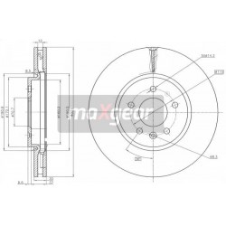 FÉKTÁRCSA. OPEL ZAFIRA C 11- 17 ELSŐ KEREKEK