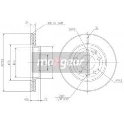 FÉKTÁRCSA. KIA CARNIVAL ELÖL 9972610