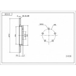 HÁTSÓ FÉKTÁRCSA MONDEO 00- /MAL/KPL 1323102