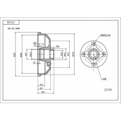 FÉKDOB /T/ CORSA 82- 200/201/36 418117