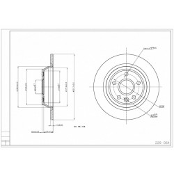HÁTSÓ FÉKTÁRCSA MONDEO IV 2.0 07- 1379931