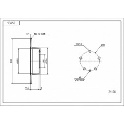 HÁTSÓ FÉKTÁRCSA MASTER 1.9DCI 00- /MAL/KPL 43206-00QAA