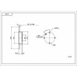 ELSŐ FÉKTÁRCSA GOLF 1.0 83-91, POLO 82- 811615301
