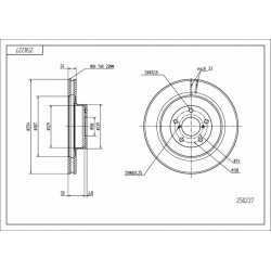 ELSŐ FÉKTÁRCSA IMPREZA 2.0 00- 26300-SA001