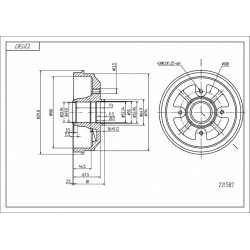 FÉKDOB /T/ CITROEN XSARA 97- /ABS/ 424732