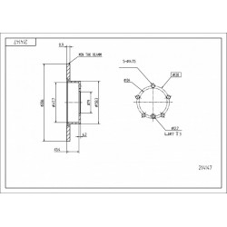 ELSŐ FÉKTÁRCSA BMW 316I-318I 90- 1160673