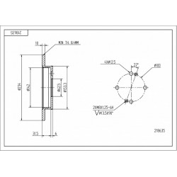 HÁTSÓ FÉKTÁRCSA KIA PICANTO 1.1-1.1D 04- 5841107300