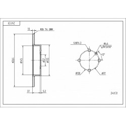 HÁTSÓ FÉKTÁRCSA MERIVA /MAL/KPL 569116