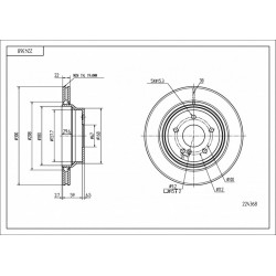 HÁTSÓ FÉKTÁRCSA DB E-OSZTÁLY(W/S211) 02- 4230912
