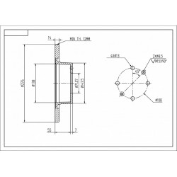 HÁTSÓ FÉKTÁRCSA C5 MINDEN MODELL 01- 4246W4