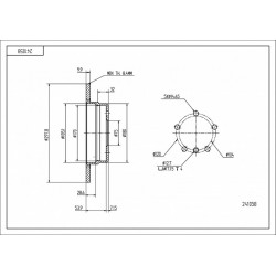 HÁTSÓ FÉKTÁRCSA BMW 5 SOROZAT E39 /MAL/KPL 1163669