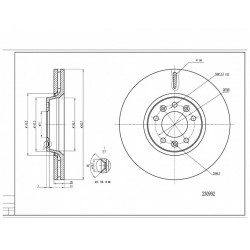 ELSŐ FÉKTÁRCSA SZAKÉRTŐ 1.6-2.0HDI 07- 1440027088