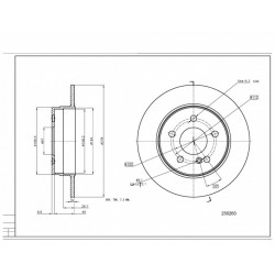 HÁTSÓ FÉKTÁRCSA DB W204 07- 278/9/7.2 4231312