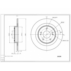 HÁTSÓ FÉKTÁRCSA CITROEN C4 1.6 12- 1609901080