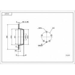 HÁTSÓ FÉKTÁRCSA DB VITO 280/10/8 6384230112