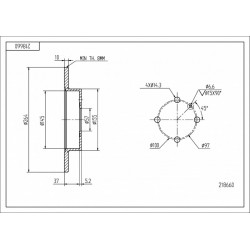 HÁTSÓ FÉKTÁRCSA MERIVA 569116