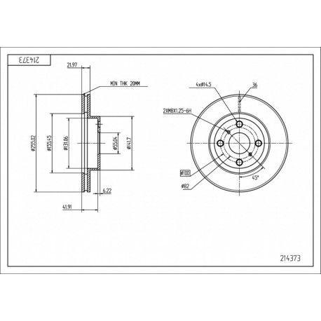 ELSŐ FÉKTÁRCSA COROLLA 1.6I 16V AE101 92 3501011G08