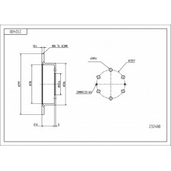 ELSŐ FÉKTÁRCSA SSANGYONG MUSSO 3.2 96- 4840105100