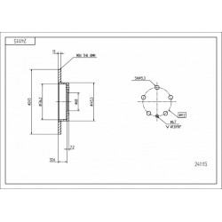HÁTSÓ FÉKTÁRCSA A4 AVANT 2.0 04-08/MAL/KPL 8E0615601B