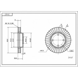ELSŐ FÉKTÁRCSA MONDEO 93- 260/24/22.2 1514233