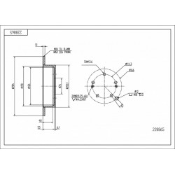 HÁTSÓ FÉKTÁRCSA SPORTAGE 2.0,2.7 00- 58411-2Y300