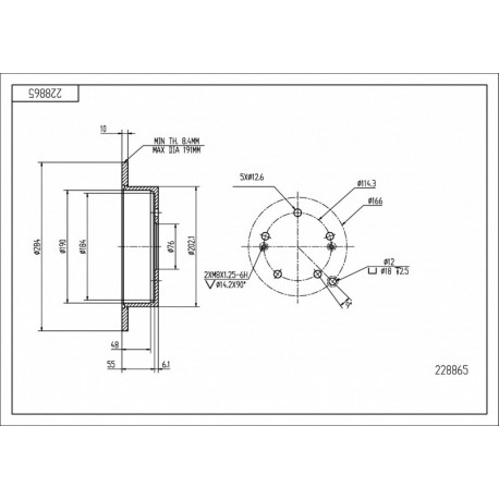 HÁTSÓ FÉKTÁRCSA SPORTAGE 2.0,2.7 00- 58411-2Y300