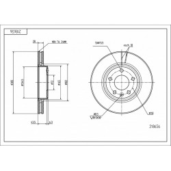 FÉKTÁRCSA ELÖL VIVARO 01- 40206-00QAE