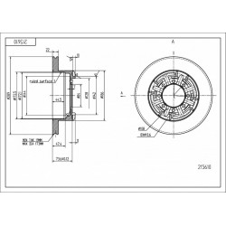 HÁTSÓ FÉKTÁRCSA IVECO NEW DAILY 289/22/19 1908773