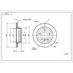 HÁTSÓ FÉKTÁRCSA BMW 328 (E36) /MAL/KPL 1162315