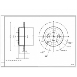 HÁTSÓ FÉKTÁRCSA AUTÓ 1.6 10- 584111D000