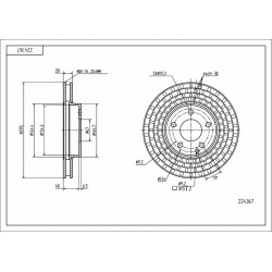 ELSŐ FÉKTÁRCSA DB W211 02- 2114210712